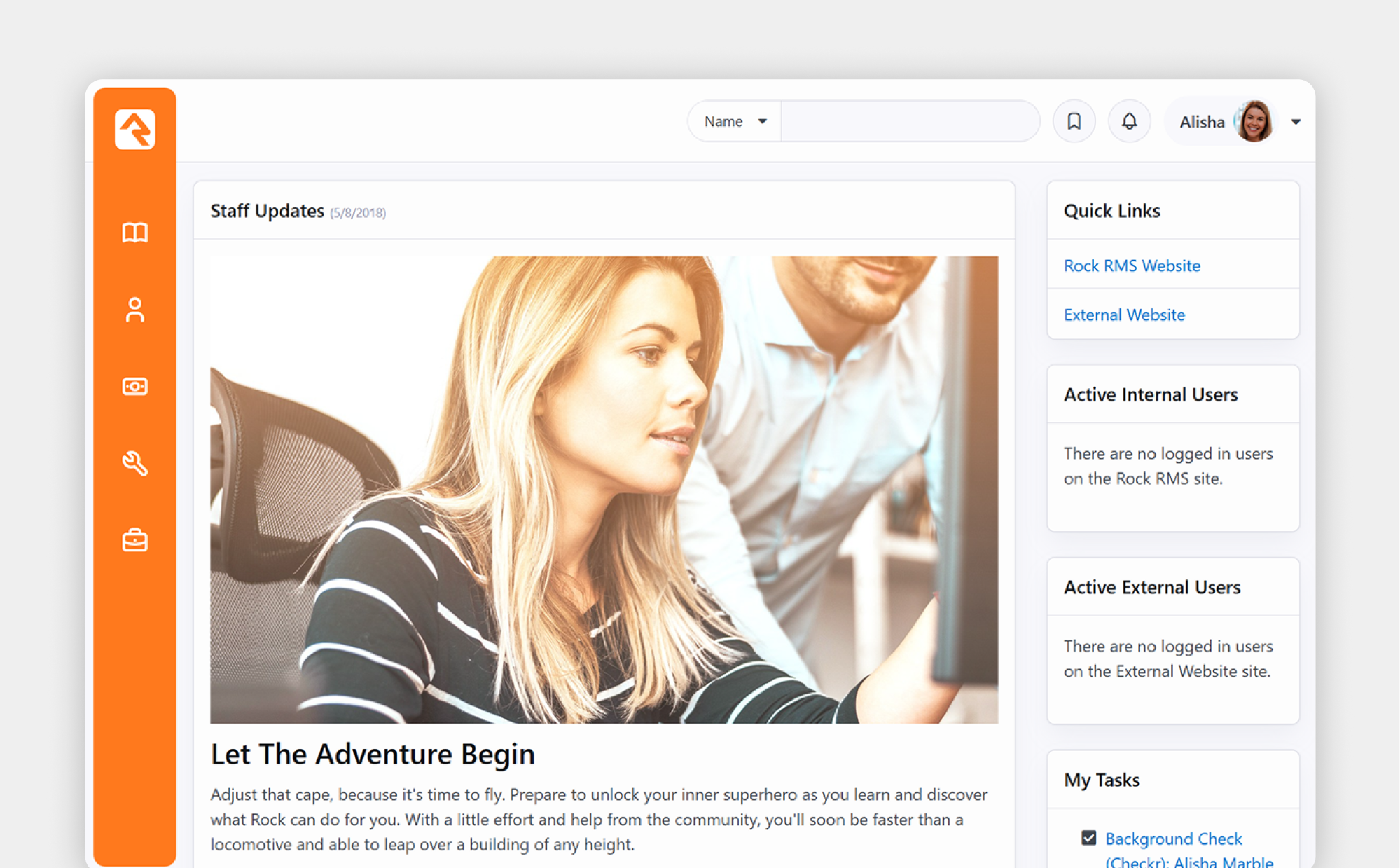 RockRMS Interface